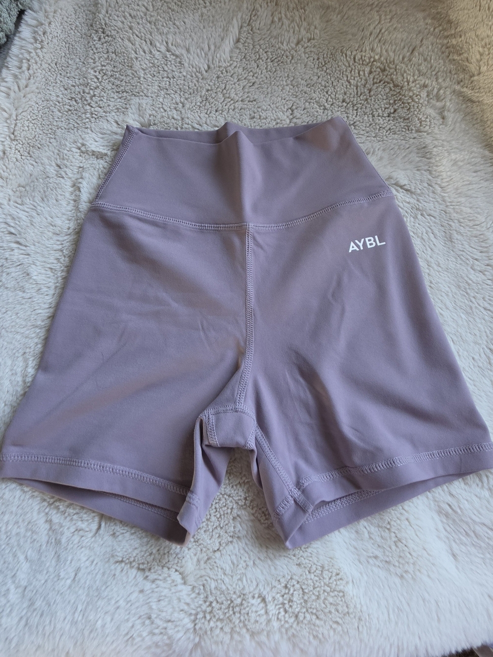 AYBL High-Rise Mauve Compression Bike Shorts